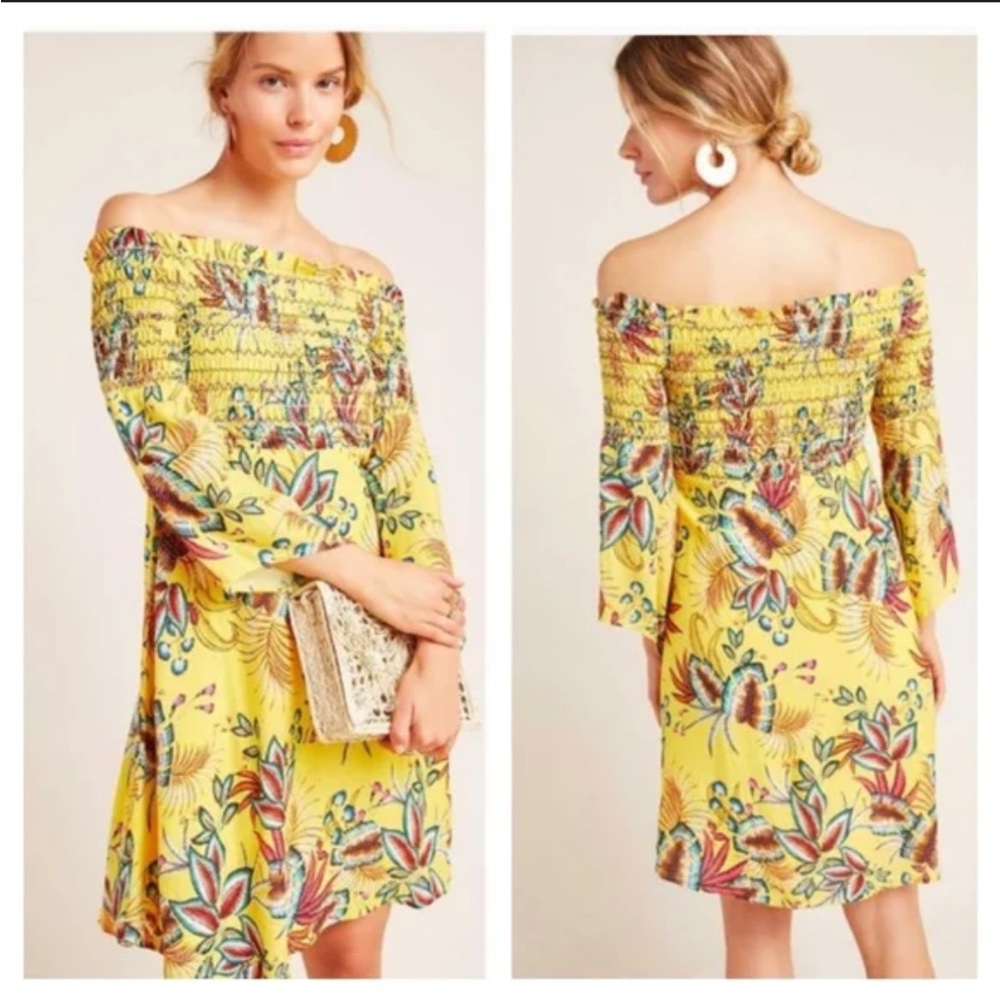 Farm Rio Bria Smocked Mini Dress,‎ Size XSP, EUC